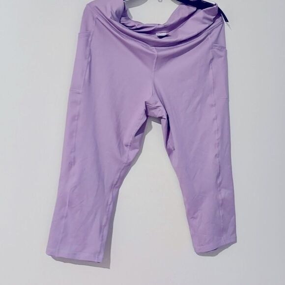 Id Ideology Women's Compression High-Rise Side-Pocket Leggings Purple thights - Picture 11 of 12